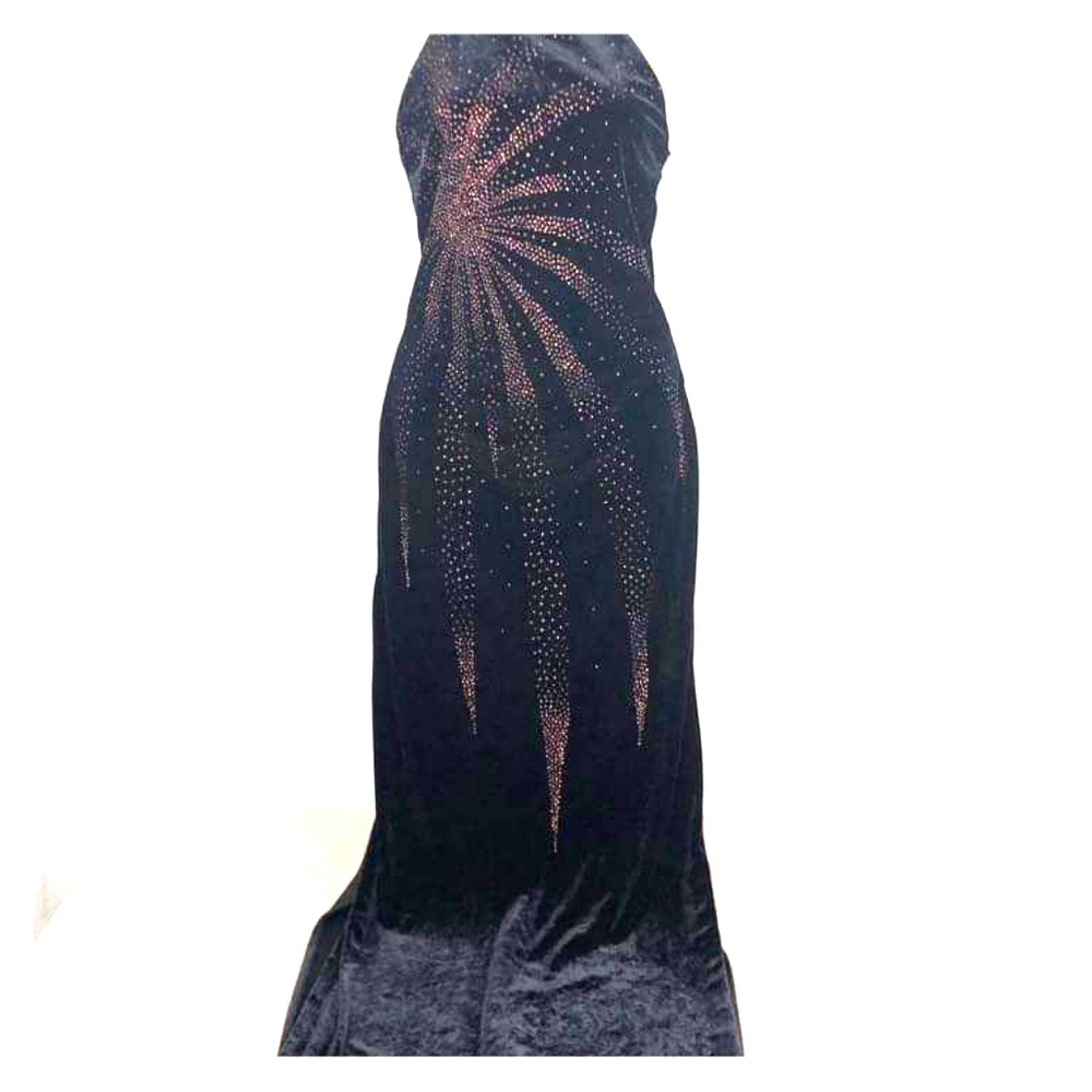 BLACK VELVET gown  Small 217